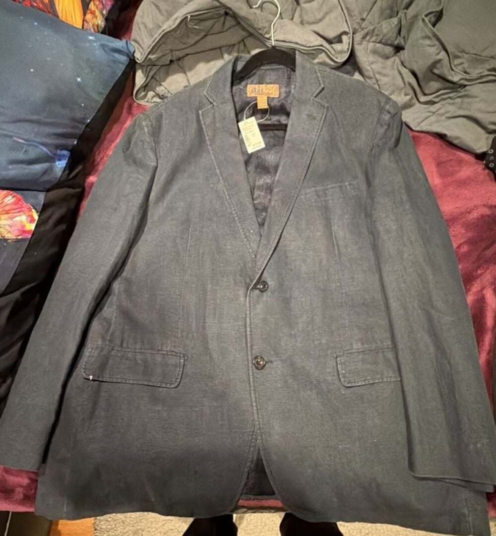 Blue Pronto Uomo Men's Linen Blend Blazer Jacket Size XL